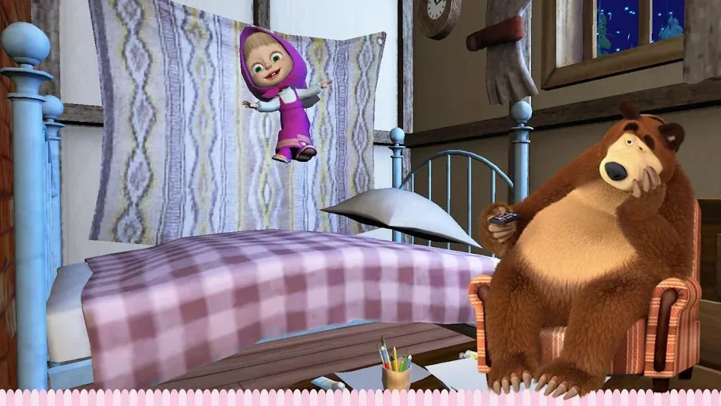 Masha and the Bear: Good Night  [МОД Menu] Screenshot 3