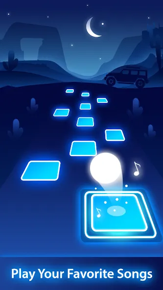 Magic Ball Tiles Hop Music Run (Меджик Бол Тайлз Хоп Мьюзик Ран)  [МОД Много монет] Screenshot 2