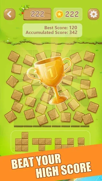 Puzzle Green Blocks (Пазл Зеленые Блоки)  [МОД Menu] Screenshot 1