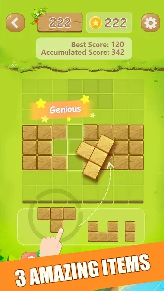 Puzzle Green Blocks (Пазл Зеленые Блоки)  [МОД Menu] Screenshot 3