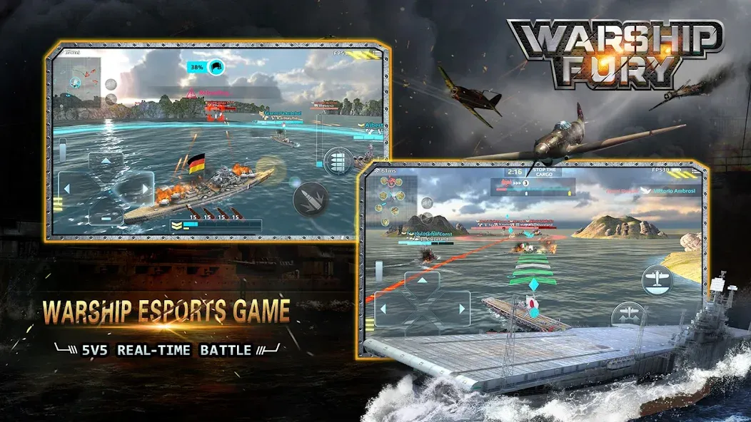 Warship Fury  [МОД Unlimited Money] Screenshot 2