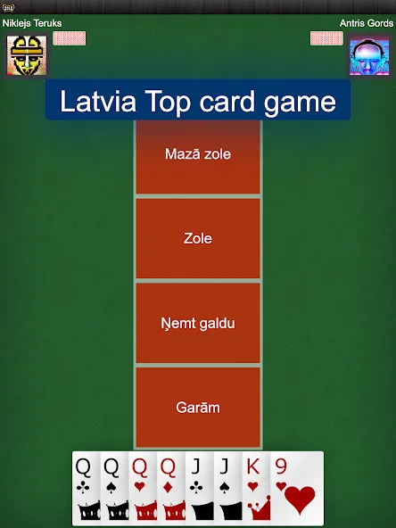 Latvian card game: RaccoonZole  [МОД Много монет] Screenshot 5