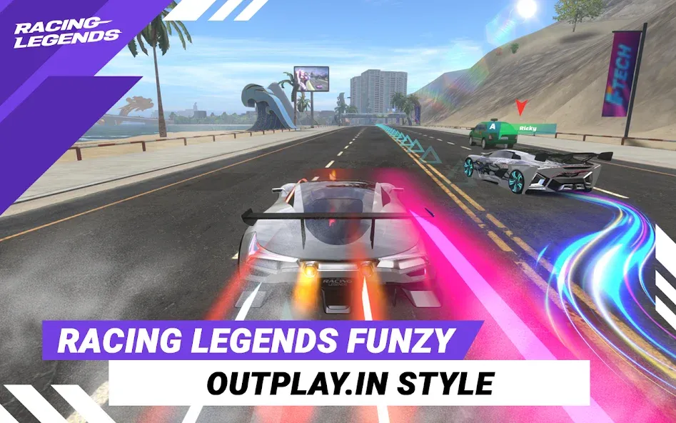 Racing Legends Funzy (Расинг Легендс Фанзи)  [МОД Много монет] Screenshot 1