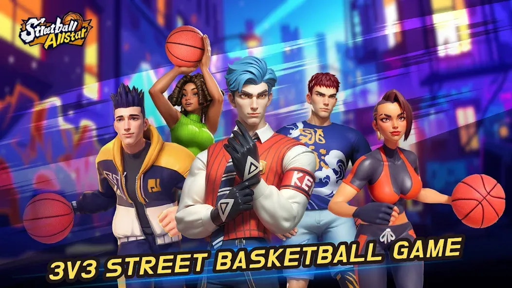 Streetball Allstar (тритбол Оллстар)  [МОД Бесконечные монеты] Screenshot 1