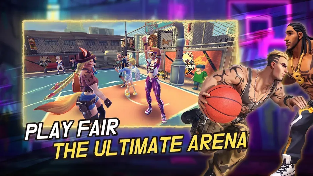 Streetball Allstar (тритбол Оллстар)  [МОД Бесконечные монеты] Screenshot 2