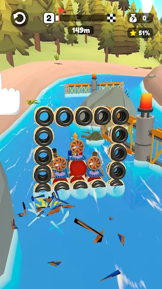 Raft Racing (ДИУАфтинг)  [МОД Много денег] Screenshot 4