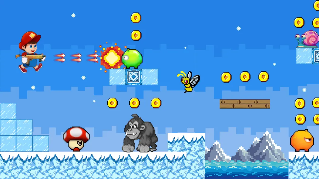 Super Mano : Adventure Jump (упер кэт ган)  [МОД Menu] Screenshot 5