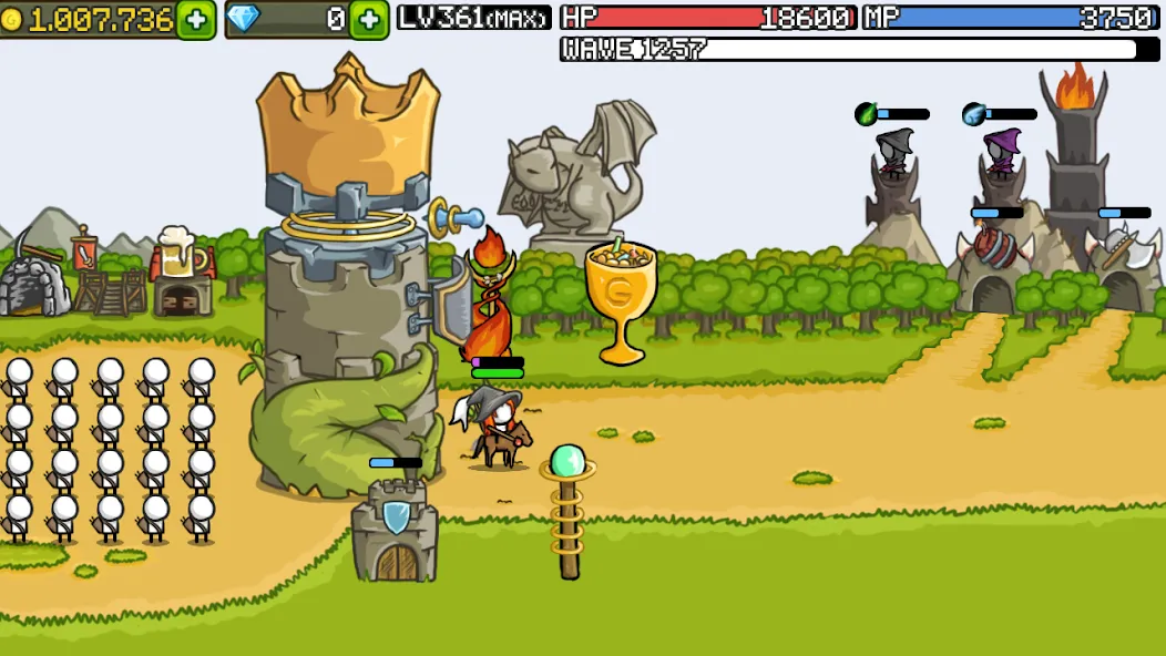 Grow Castle - Tower Defense (Гроу Касл)  [МОД Все открыто] Screenshot 5