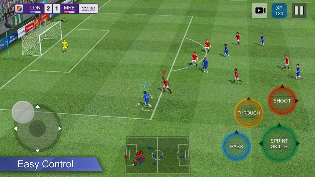 Pro League Soccer (Про лига футбола)  [МОД Menu] Screenshot 1