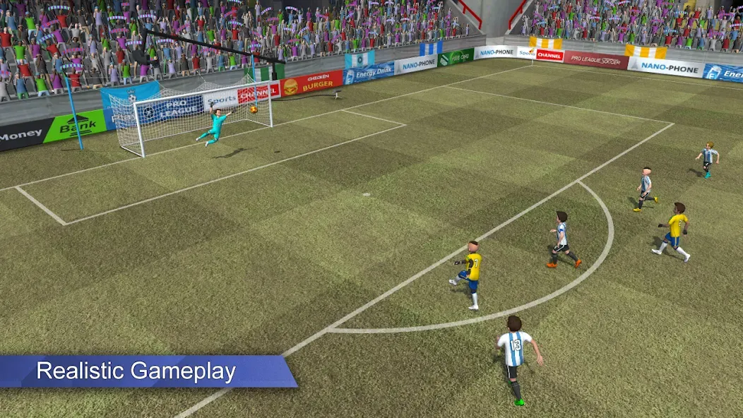 Pro League Soccer (Про лига футбола)  [МОД Menu] Screenshot 2