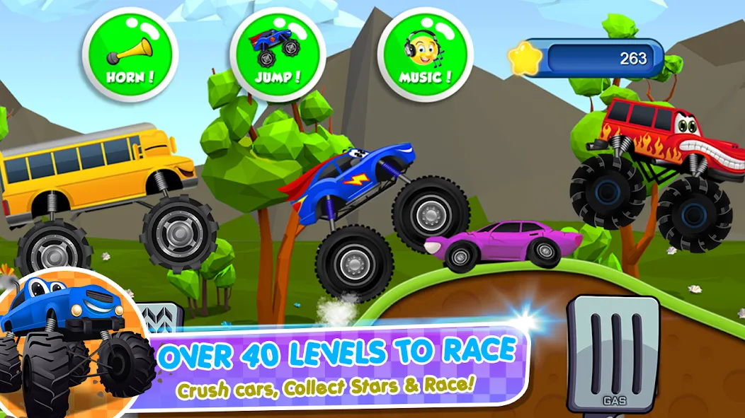 Monster Trucks Game for Kids 2 (Монстр Тракс Игра для Детей 2)  [МОД Все открыто] Screenshot 4