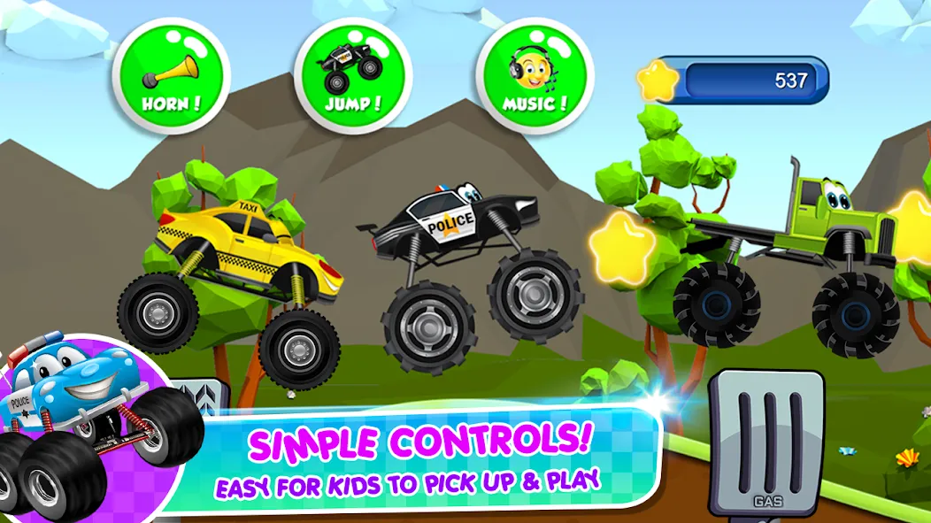 Monster Trucks Game for Kids 2 (Монстр Тракс Игра для Детей 2)  [МОД Все открыто] Screenshot 5