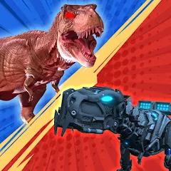 Взлом Dinosaur Monster Fight Battle (Бамбам Монстр Против 100 Дверей)  [МОД Бесконечные монеты] - полная версия apk на Андроид