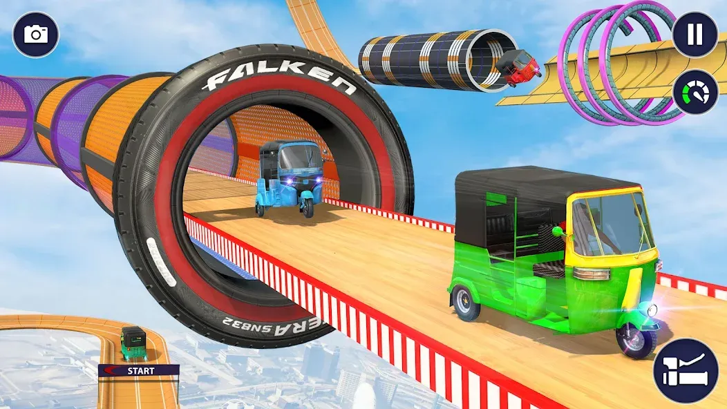 Tuk Tuk Auto Rickshaw Games 3D (Тук Тук Автомобильные рикши игры 3D)  [МОД Menu] Screenshot 5