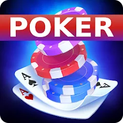 Взломанная Poker Offline: Texas Holdem  [МОД Mega Pack] - последняя версия apk на Андроид