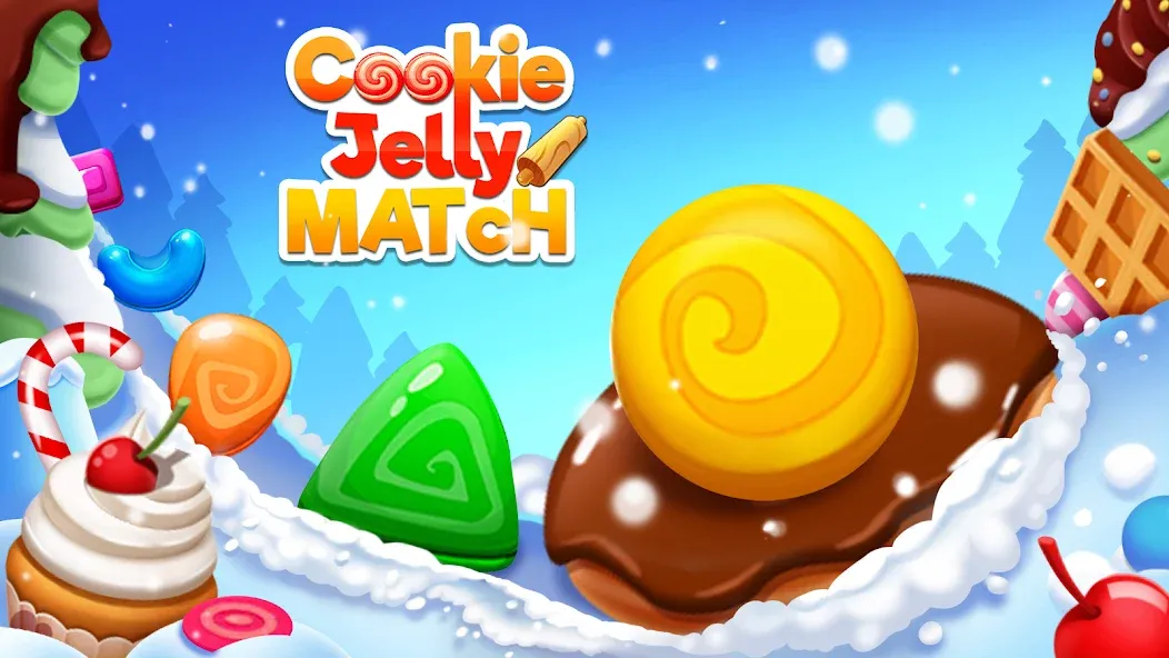 Cookie Jelly Match (Куки Джелли Матч)  [МОД Бесконечные монеты] Screenshot 1