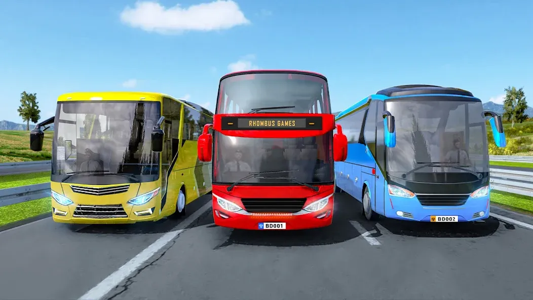 Highway Bus Simulator Bus Game  [МОД Menu] Screenshot 1