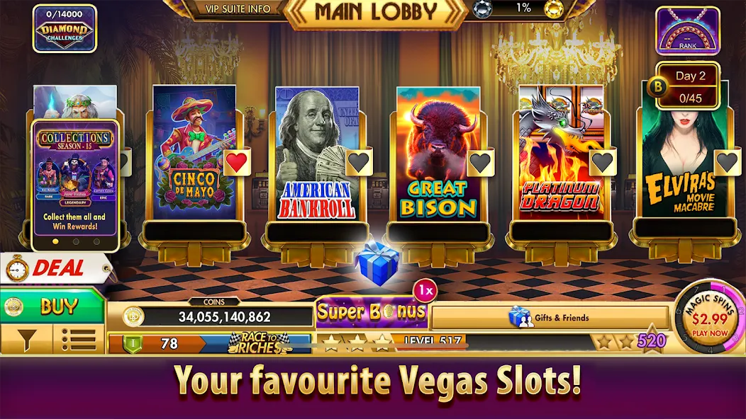 Black Diamond Casino Slots (СЛОТЫ)  [МОД Unlimited Money] Screenshot 5