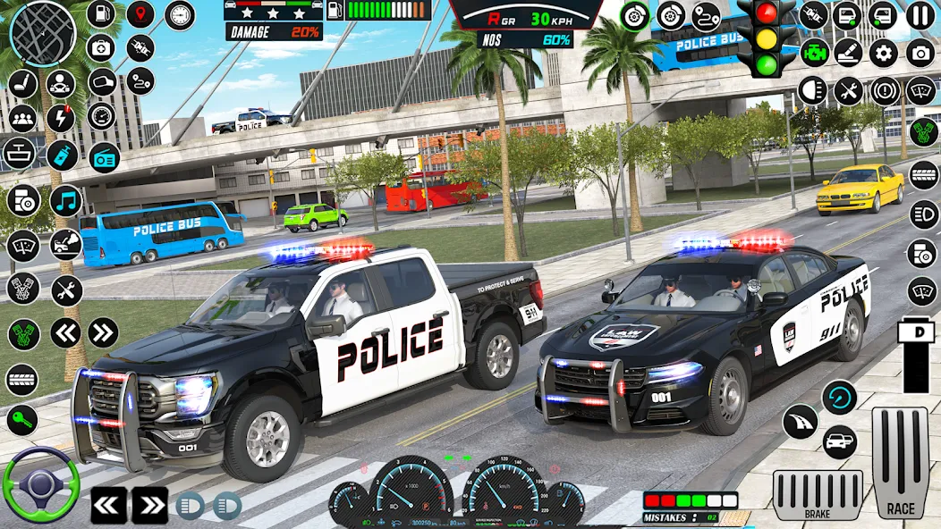 US Police Car Parking - King  [МОД Unlimited Money] Screenshot 4