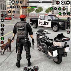 Взломанная US Police Car Parking - King  [МОД Unlimited Money] - последняя версия apk на Андроид