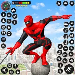 Скачать взломанную Spider Rope Games - Crime Hero  [МОД Бесконечные монеты] - стабильная версия apk на Андроид