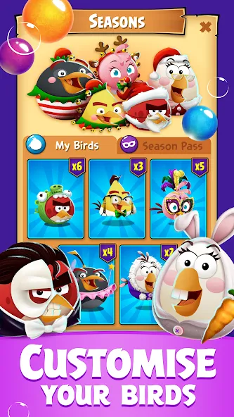 Angry Birds POP Bubble Shooter (Энгри Брдс ПОП Бабл Шутер)  [МОД Много монет] Screenshot 5