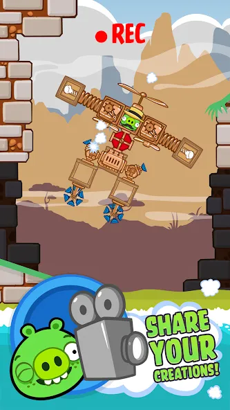 Bad Piggies (Бэд Пиггиз)  [МОД Много монет] Screenshot 5