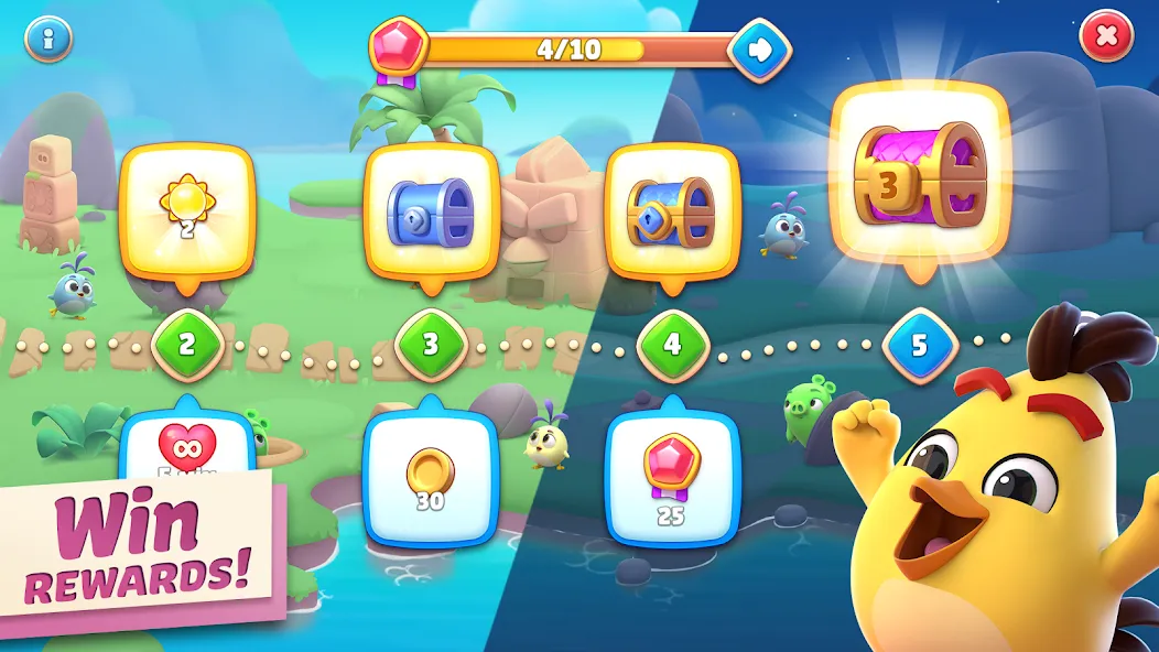 Angry Birds Journey (Энгри Бердс Джорни)  [МОД Menu] Screenshot 4