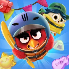 Скачать взломанную Angry Birds Match 3 (Энгри Бердс Матч 3)  [МОД Много монет] - стабильная версия apk на Андроид