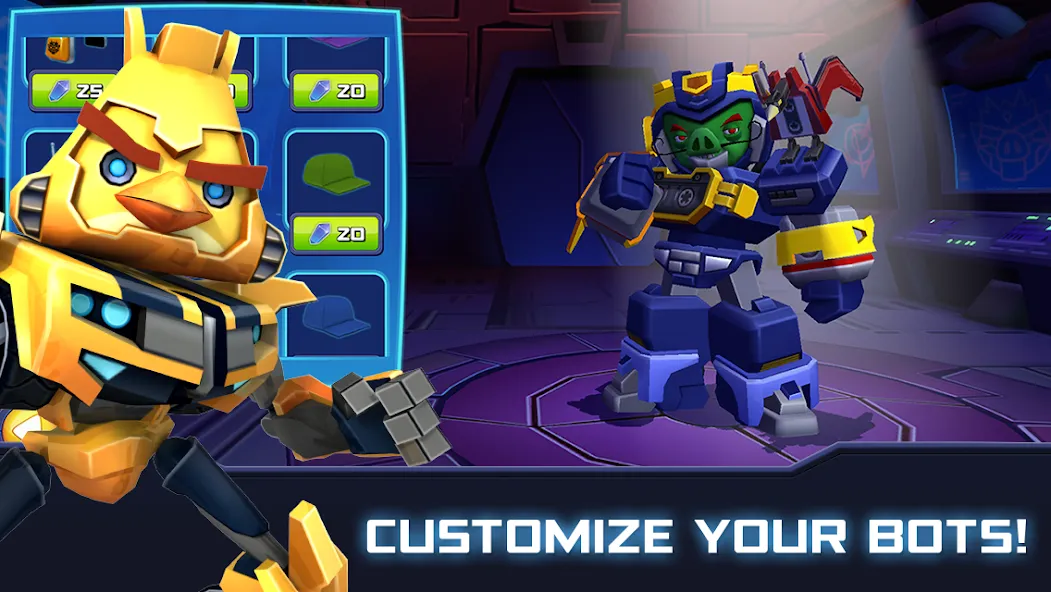 Angry Birds Transformers (Энгри Брдс Трансформеры)  [МОД Menu] Screenshot 2