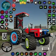 Скачать взломанную Indian Tractor Farming Games  [МОД Unlocked] - последняя версия apk на Андроид