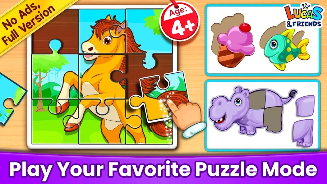 Puzzle Kids: Jigsaw Puzzles  [МОД Бесконечные деньги] Screenshot 1