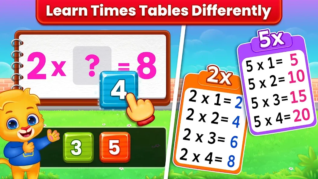 Kids Multiplication Math Games  [МОД Бесконечные деньги] Screenshot 2