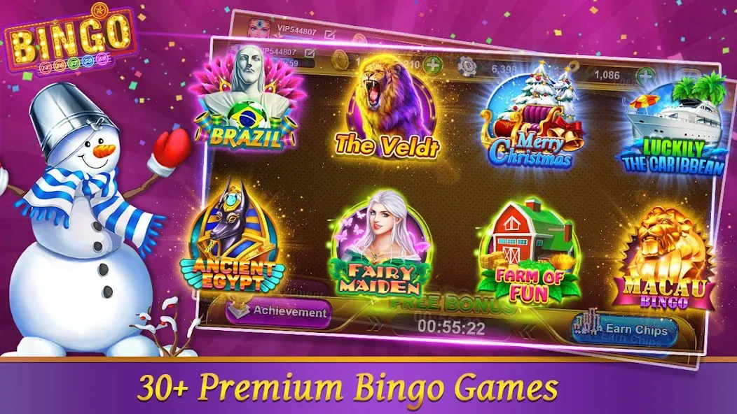 Bingo Happy HD - Bingo Games (Бинго Хэппи ХД)  [МОД Много монет] Screenshot 1