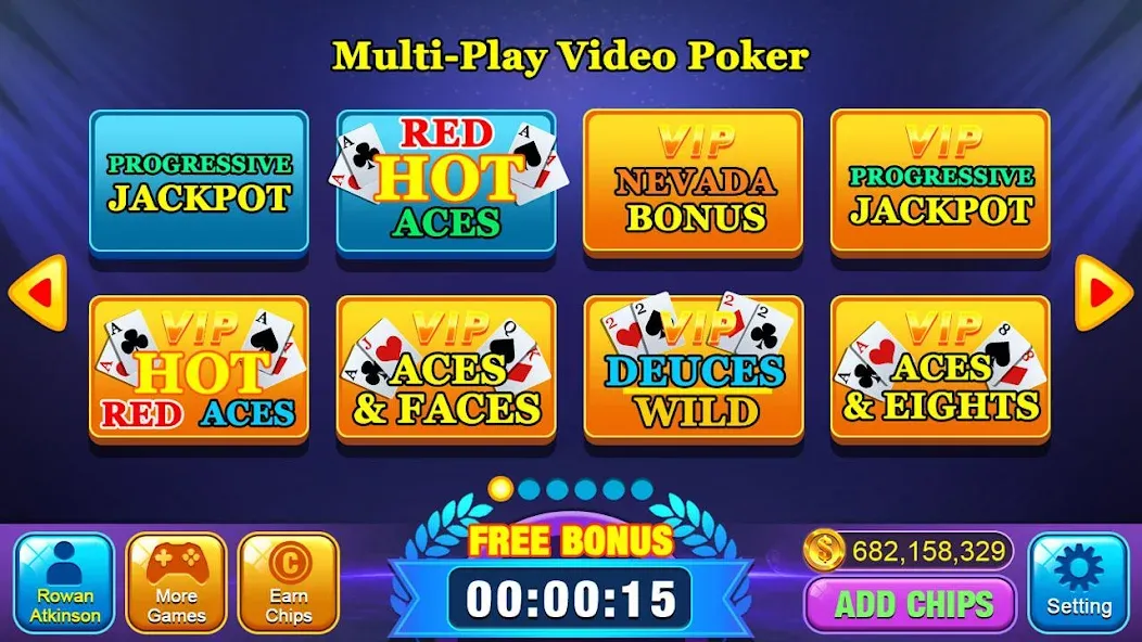 Video Poker Games - Multi Hand (Видео покер игры)  [МОД Menu] Screenshot 3