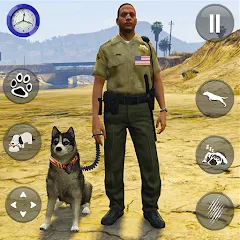 Взломанная Toby Police Dog Sim: Dogs Game  [МОД Unlimited Money] - последняя версия apk на Андроид