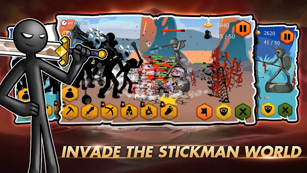 Stick Dynasty (Стритмен Баттл Уор)  [МОД Menu] Screenshot 3