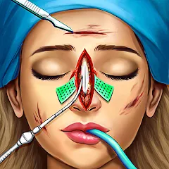 Взлом Surgery Simulator Doctor Game  [МОД Unlimited Money] - последняя версия apk на Андроид