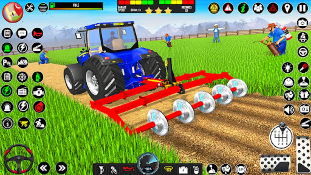 Indian Tractor Driving Game 3D (Фарминг Геймс)  [МОД Unlocked] Screenshot 2