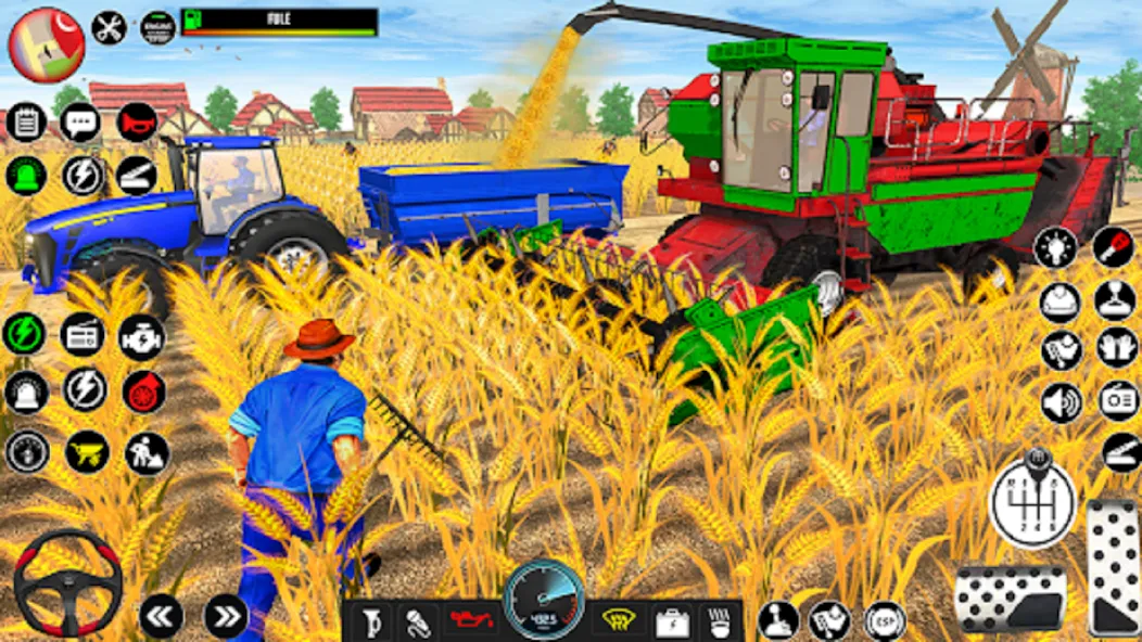 Indian Tractor Driving Game 3D (Фарминг Геймс)  [МОД Unlocked] Screenshot 4