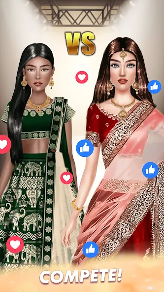 Makeup, Fashion Dress up Games  [МОД Бесконечные монеты] Screenshot 2