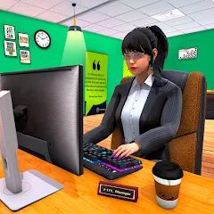 Скачать взломанную Virtual HR Manager Job Games  [МОД Бесконечные деньги] - полная версия apk на Андроид