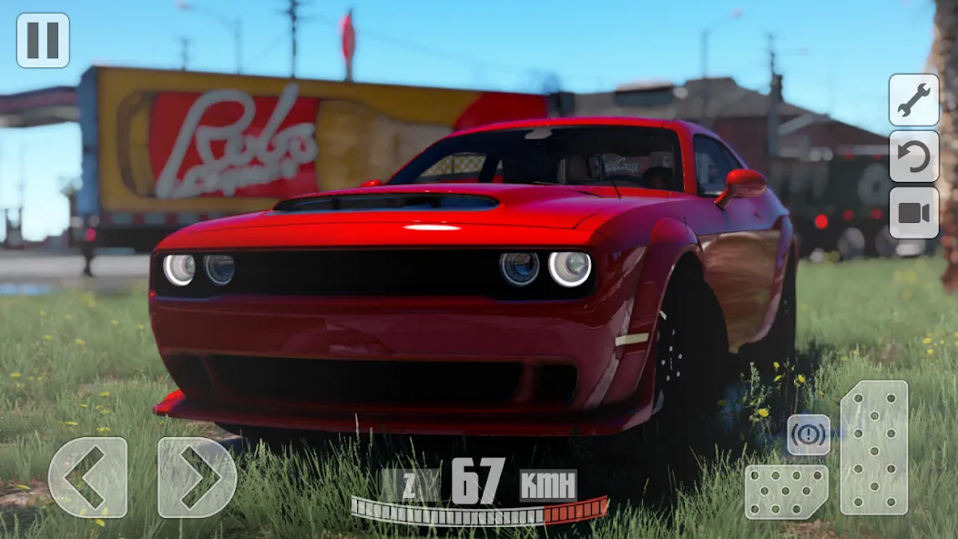 Simulator Dodge Demon Parking (Симулятор парковки  )  [МОД Меню] Screenshot 1