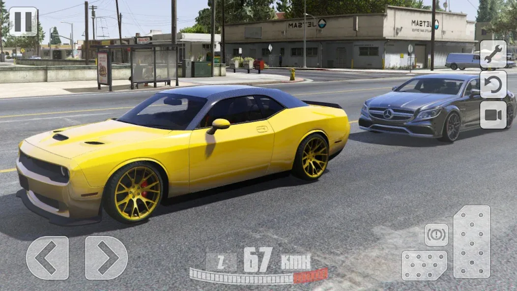 Simulator Dodge Demon Parking (Симулятор парковки  )  [МОД Меню] Screenshot 2