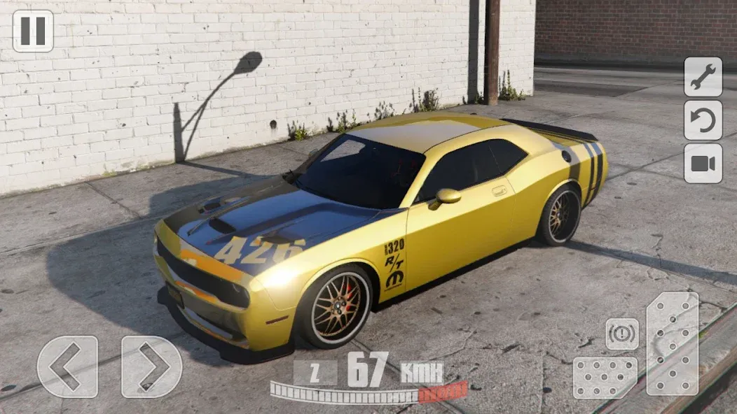 Simulator Dodge Demon Parking (Симулятор парковки  )  [МОД Меню] Screenshot 5