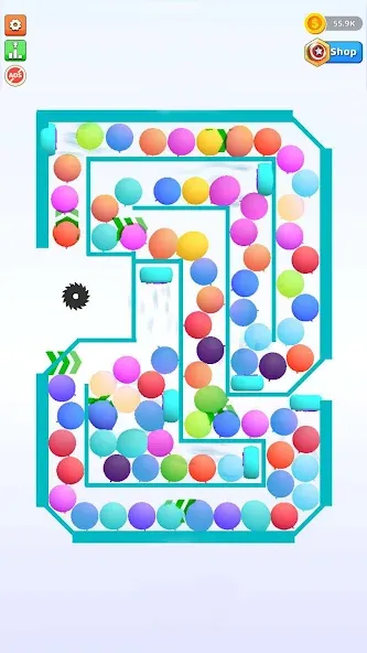 Bounce and pop - Puff Balloon  [МОД Unlocked] Screenshot 3