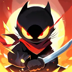 Скачать взлом Ninja Cat - Idle Arena (Крейзи Ниндзя Кэт)  [МОД Mega Pack] - стабильная версия apk на Андроид