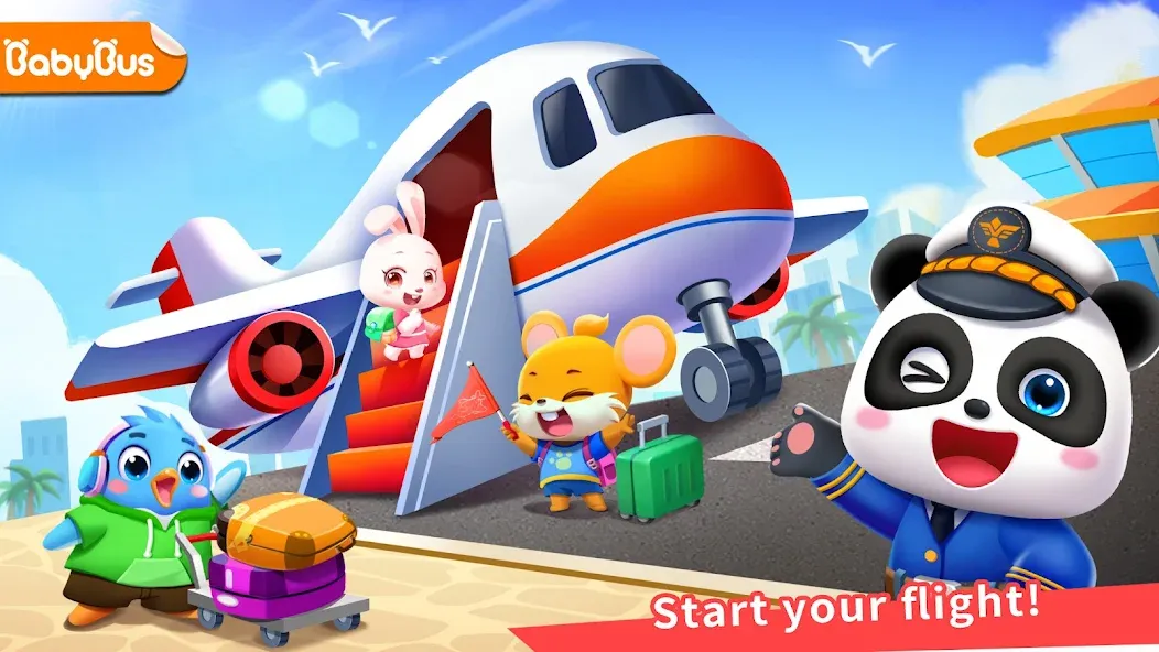 Baby Panda's Airport  [МОД Menu] Screenshot 1