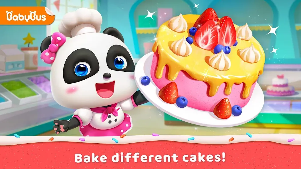 Little Panda's Cake Shop  [МОД Бесконечные монеты] Screenshot 1