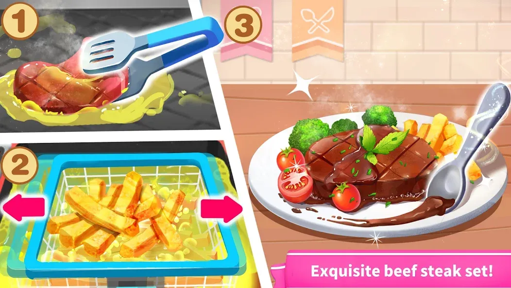 Little Panda's World Recipes  [МОД Бесконечные деньги] Screenshot 2